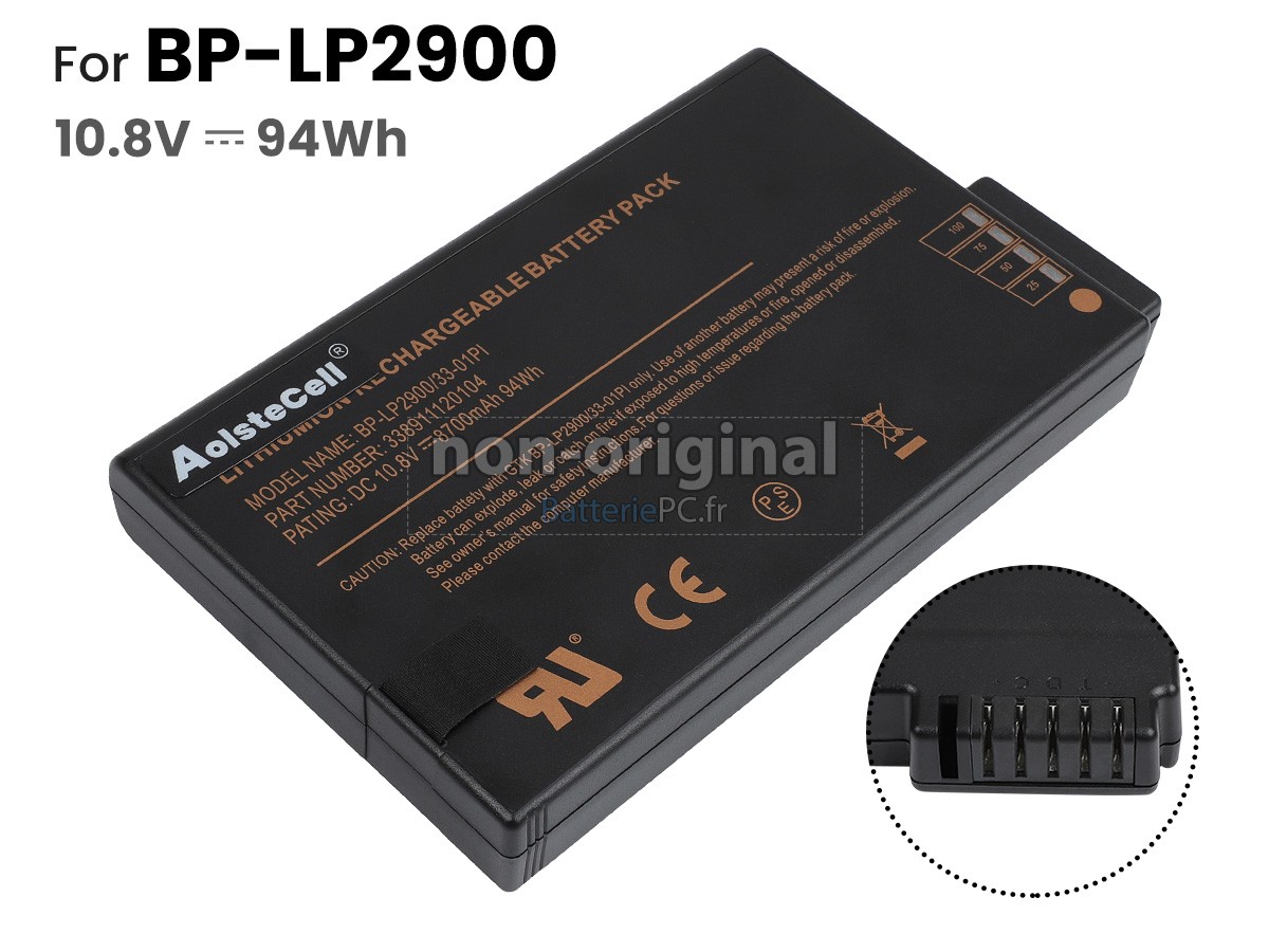 batterie pour Getac 338911120044