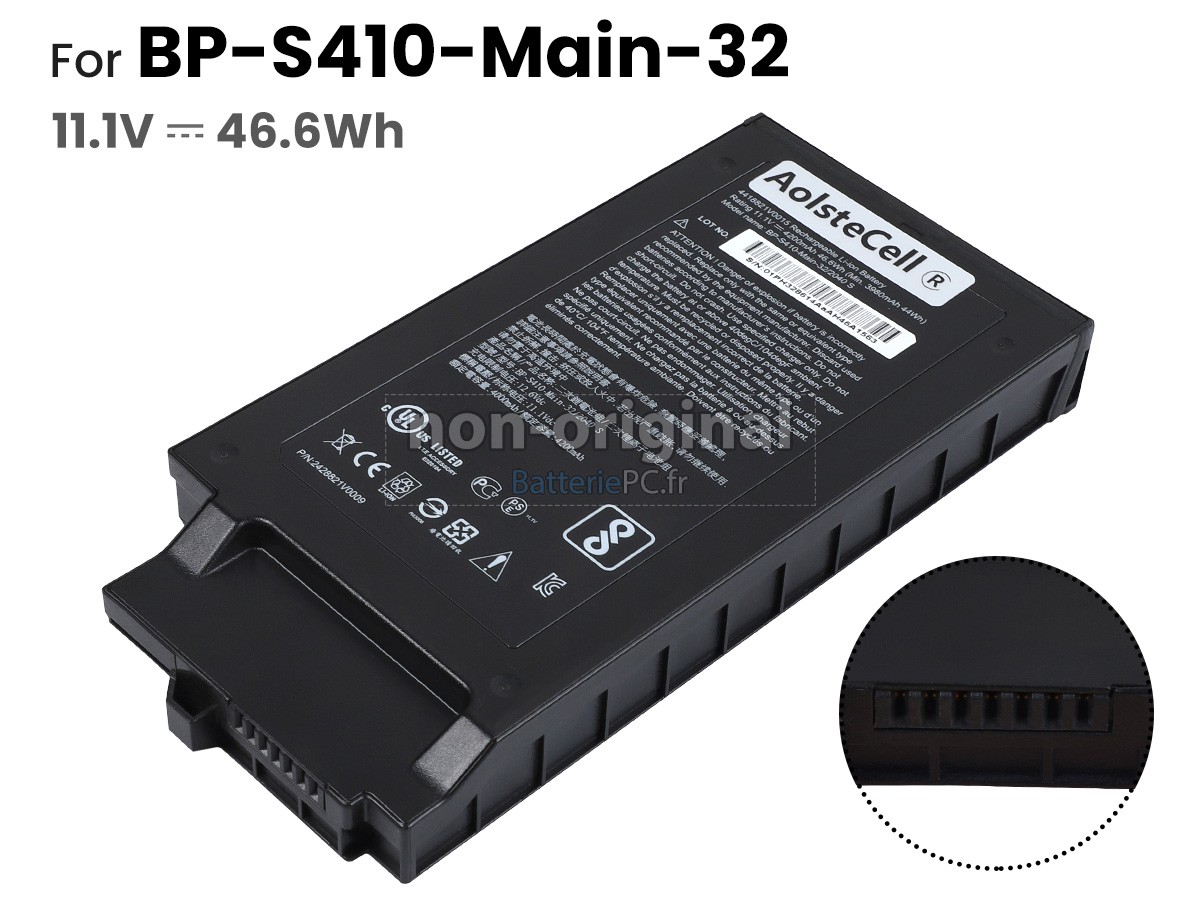 batterie pour Getac BP-S410-MAIN-32/2040 S
