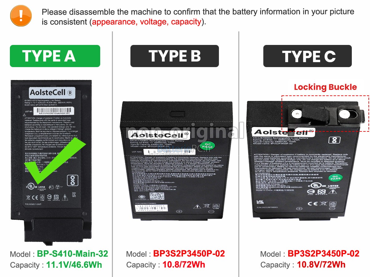 batterie pour Getac S410