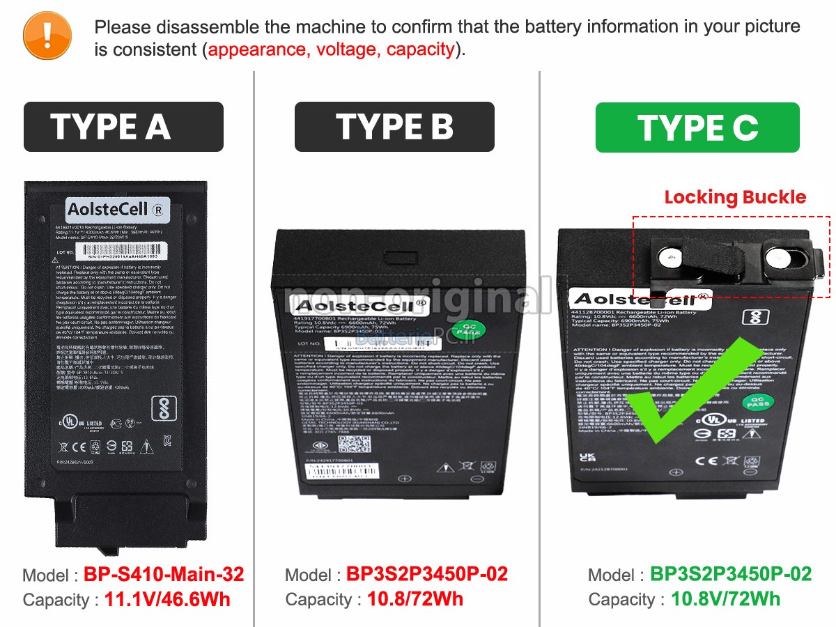 batterie pour Getac S410