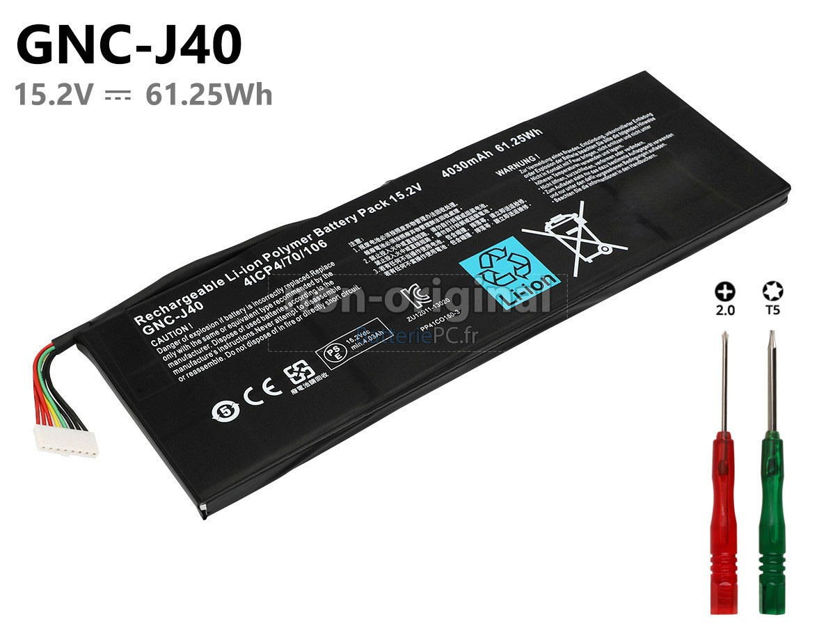batterie pour Gigabyte P34W V3