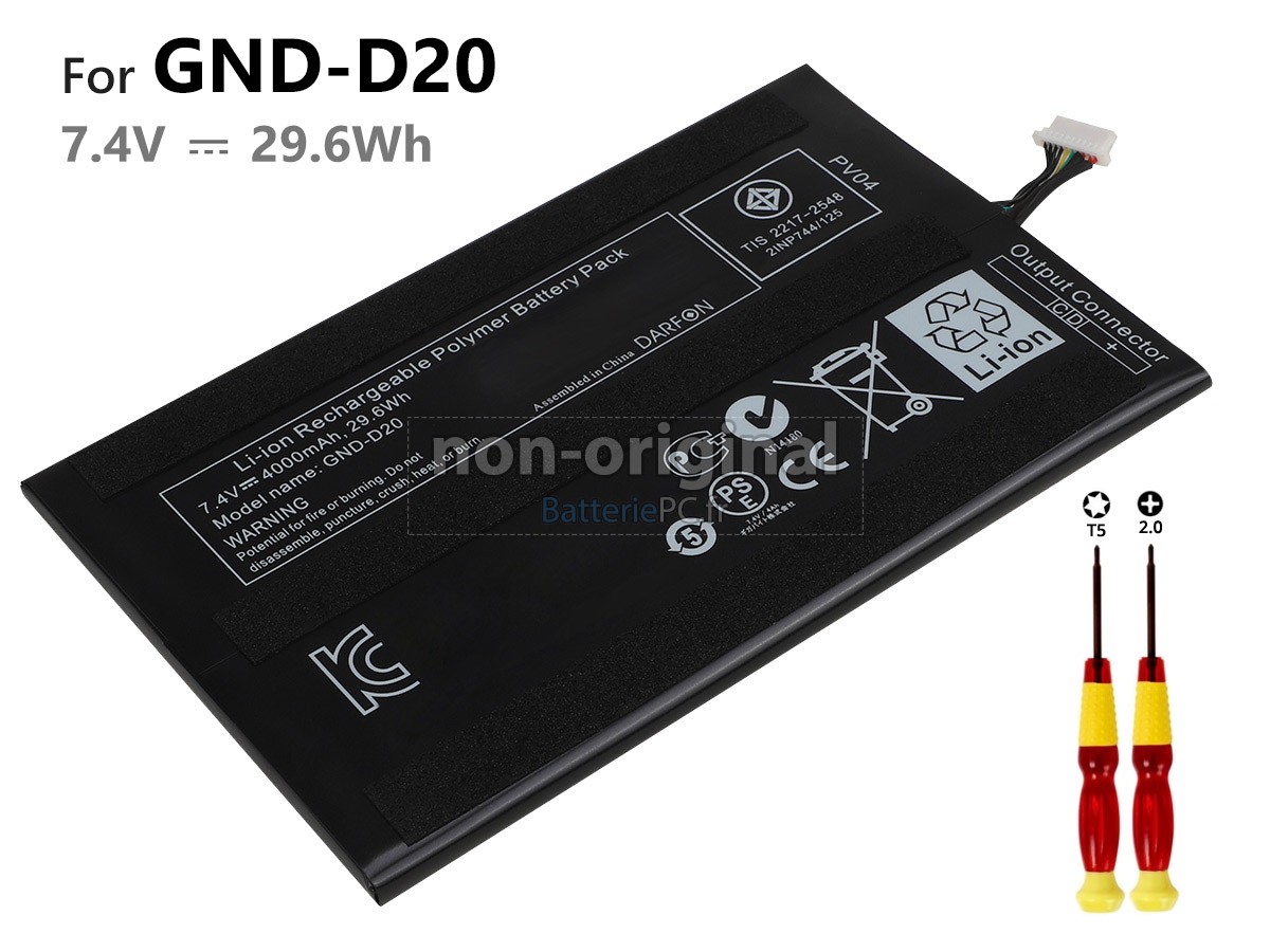 batterie pour Gigabyte S1080 TABLET PC