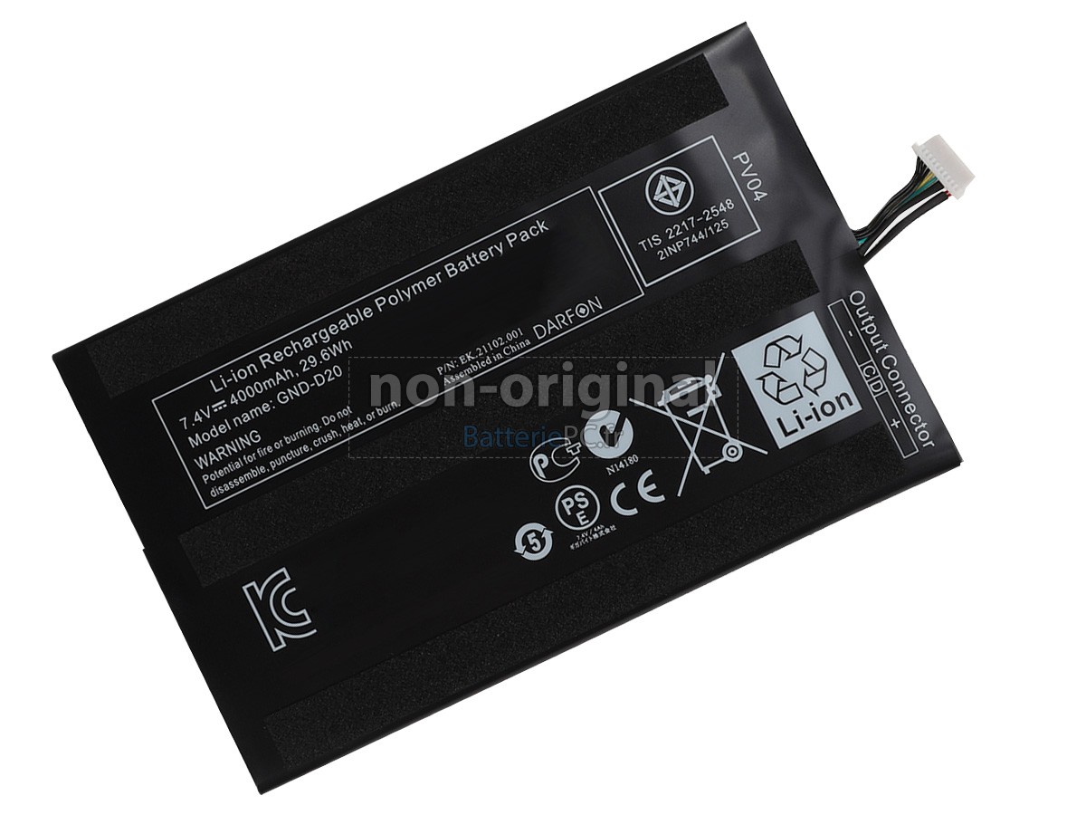 batterie pour Gigabyte S1080 TABLET PC