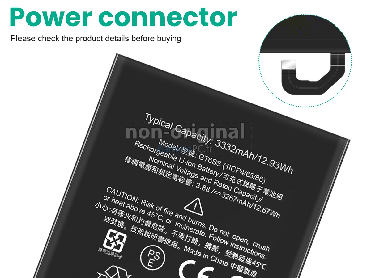 batterie pour Google GT6SS