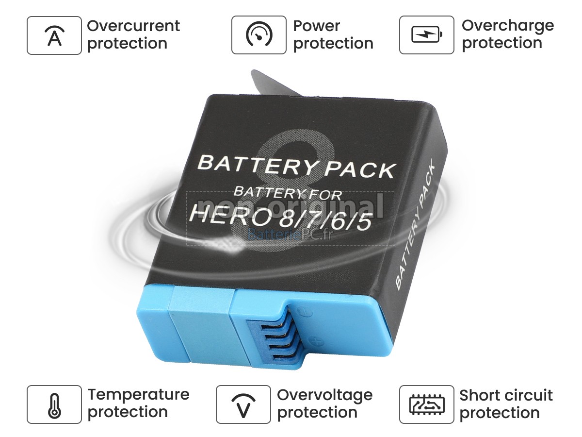 batterie pour GoPro HERO 7 BLACK