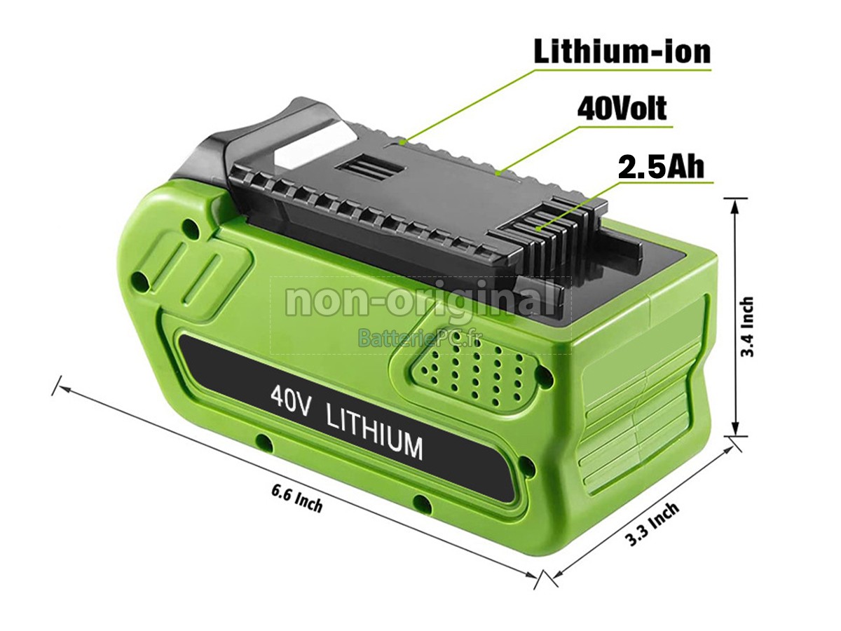 batterie pour Greenworks 29462