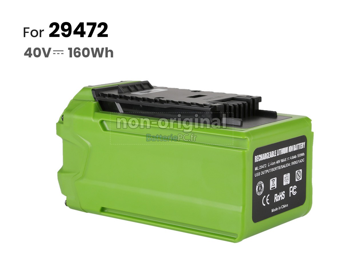 batterie pour Greenworks 29462