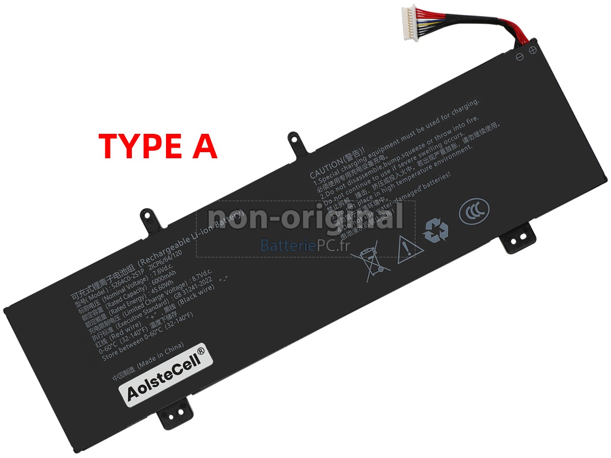 batterie pour Haier 5264C0-2S1P