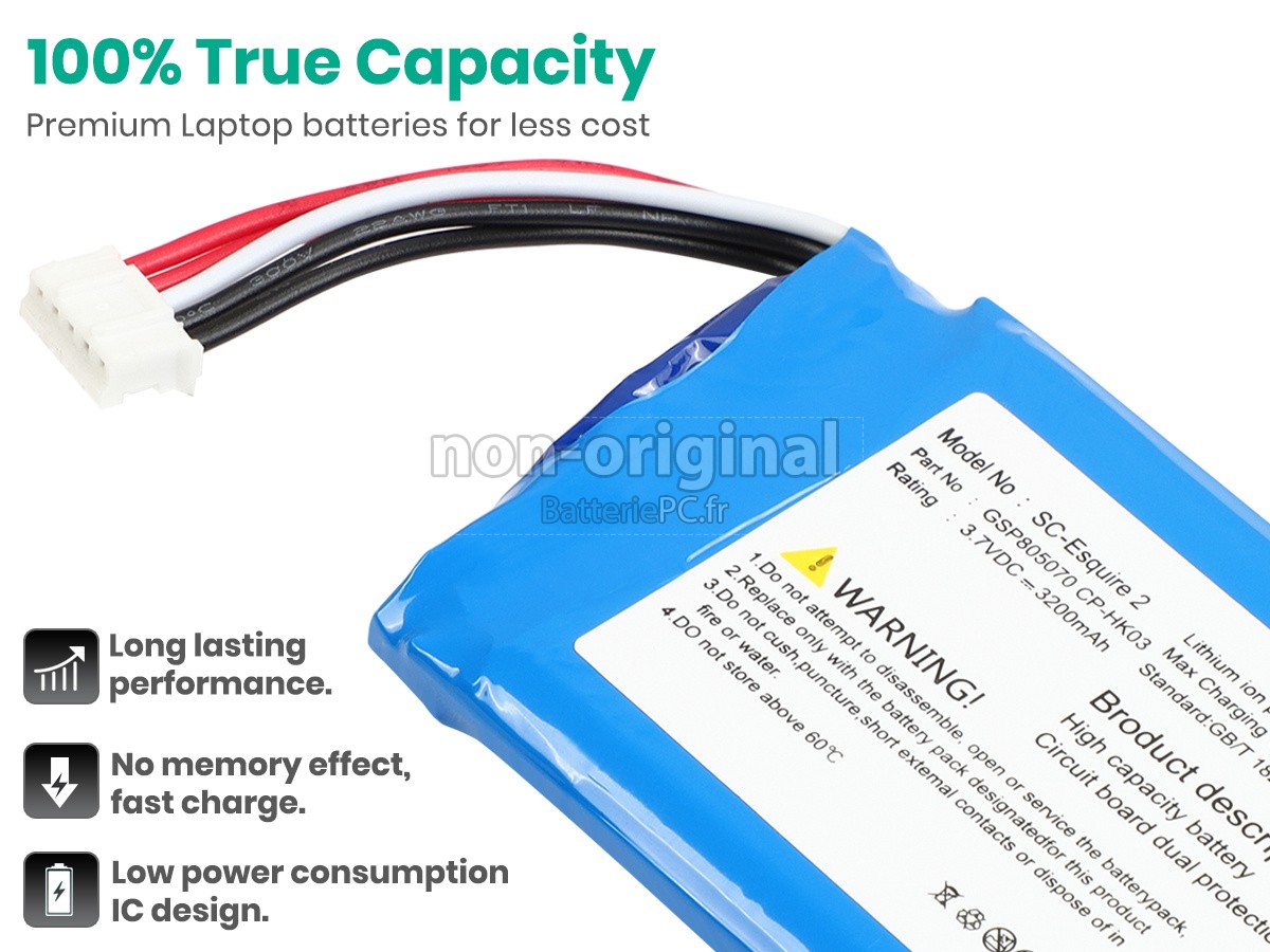 batterie pour Harman Kardon ESQUIRE 2