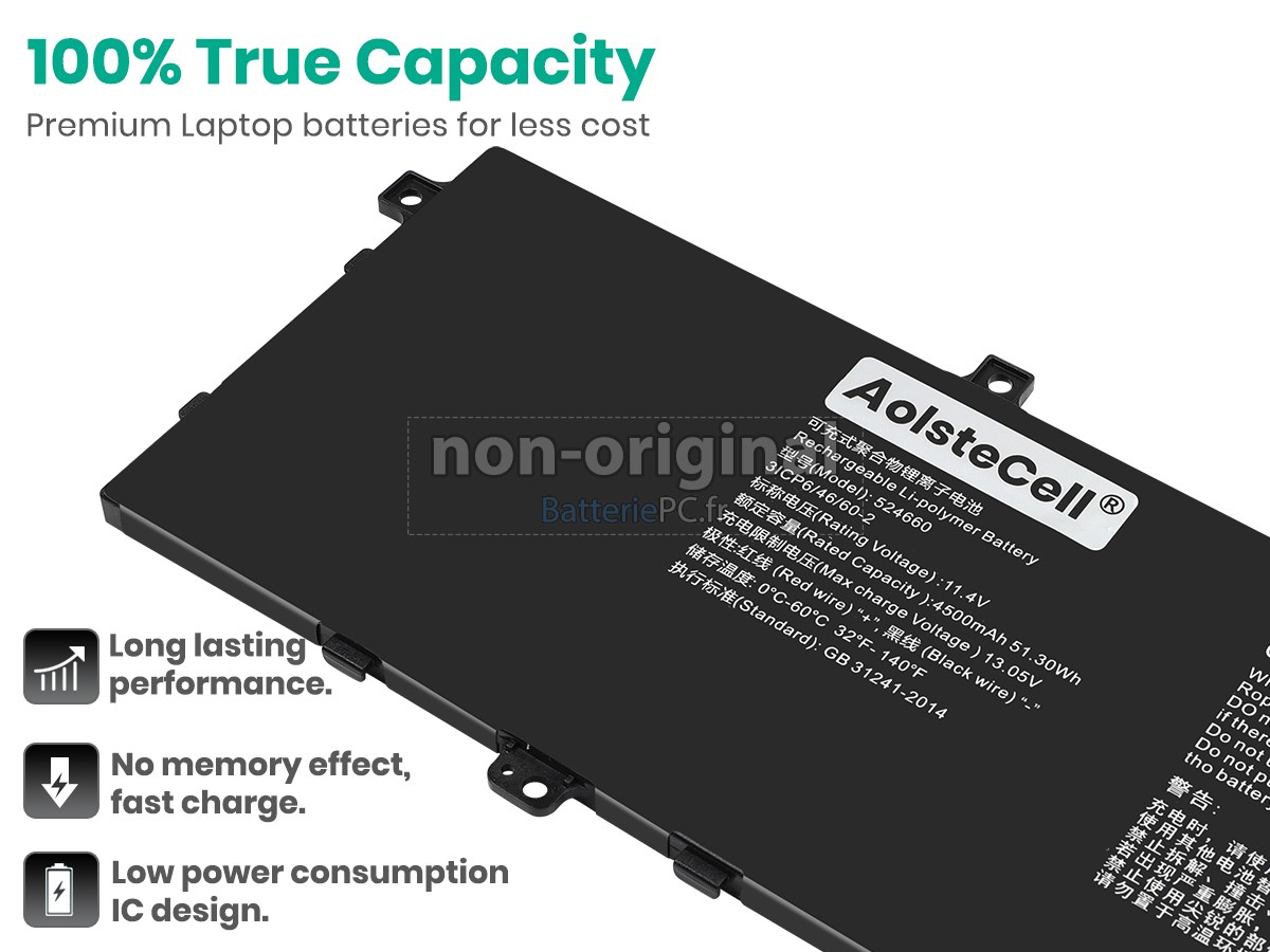 batterie pour Hasee 524660