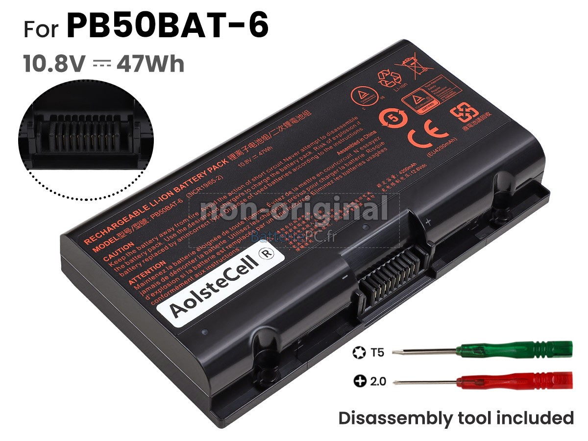 batterie pour Hasee PB50BAT-6