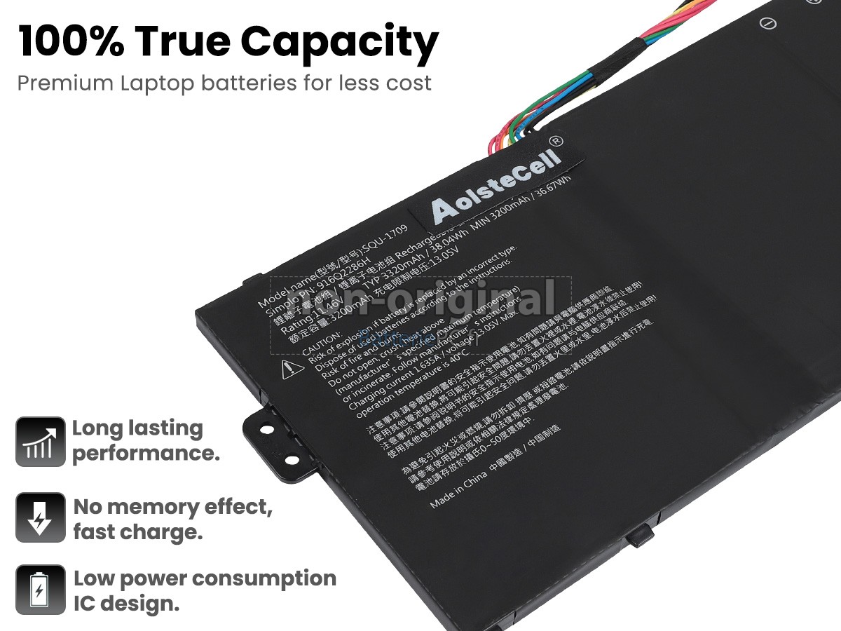 batterie pour Hasee SQU-1709