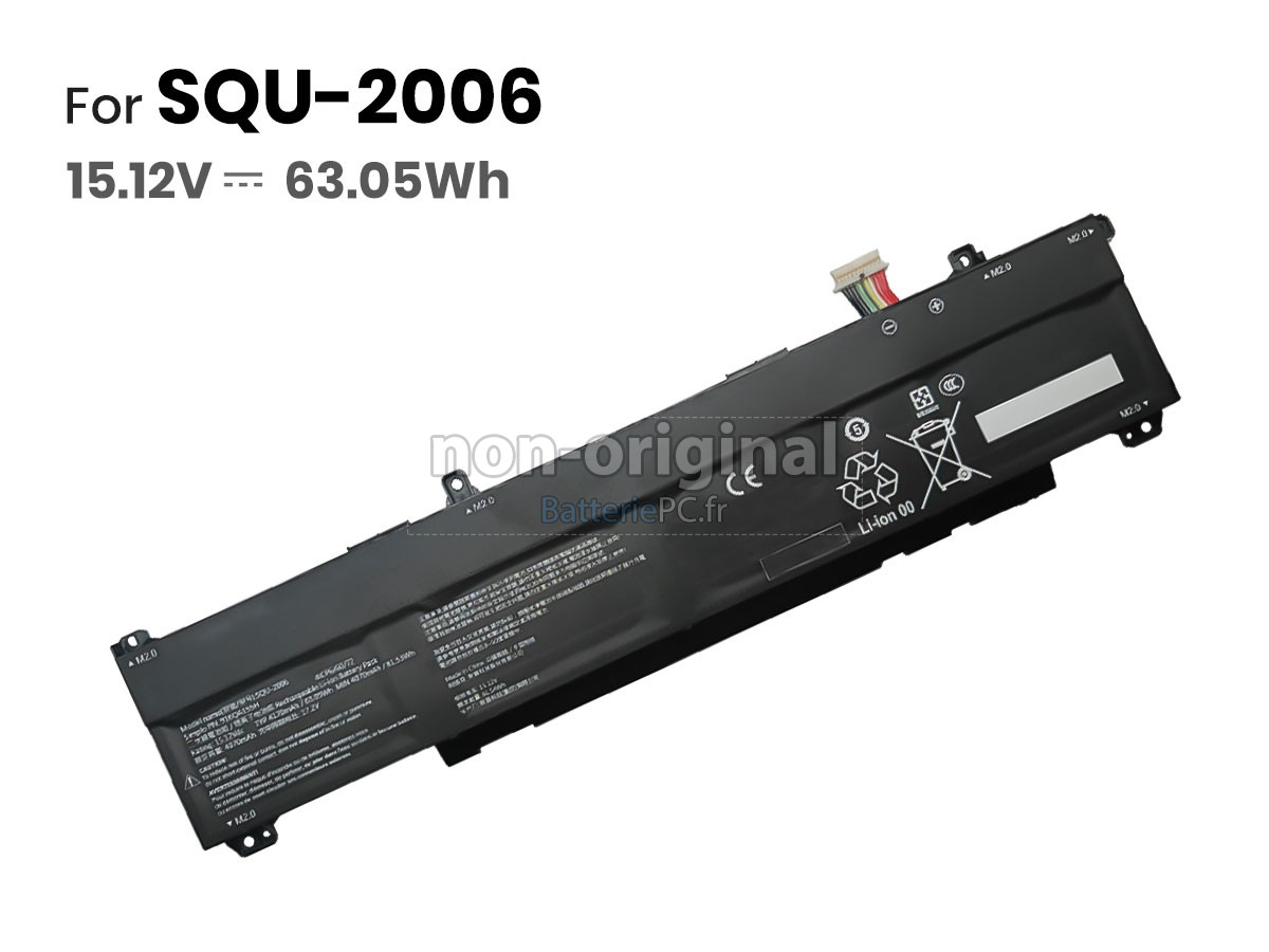 batterie pour Hasee SQU-2006(4ICP6/60/72)
