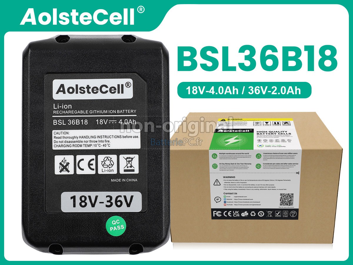batterie pour Hitachi BSL36B18