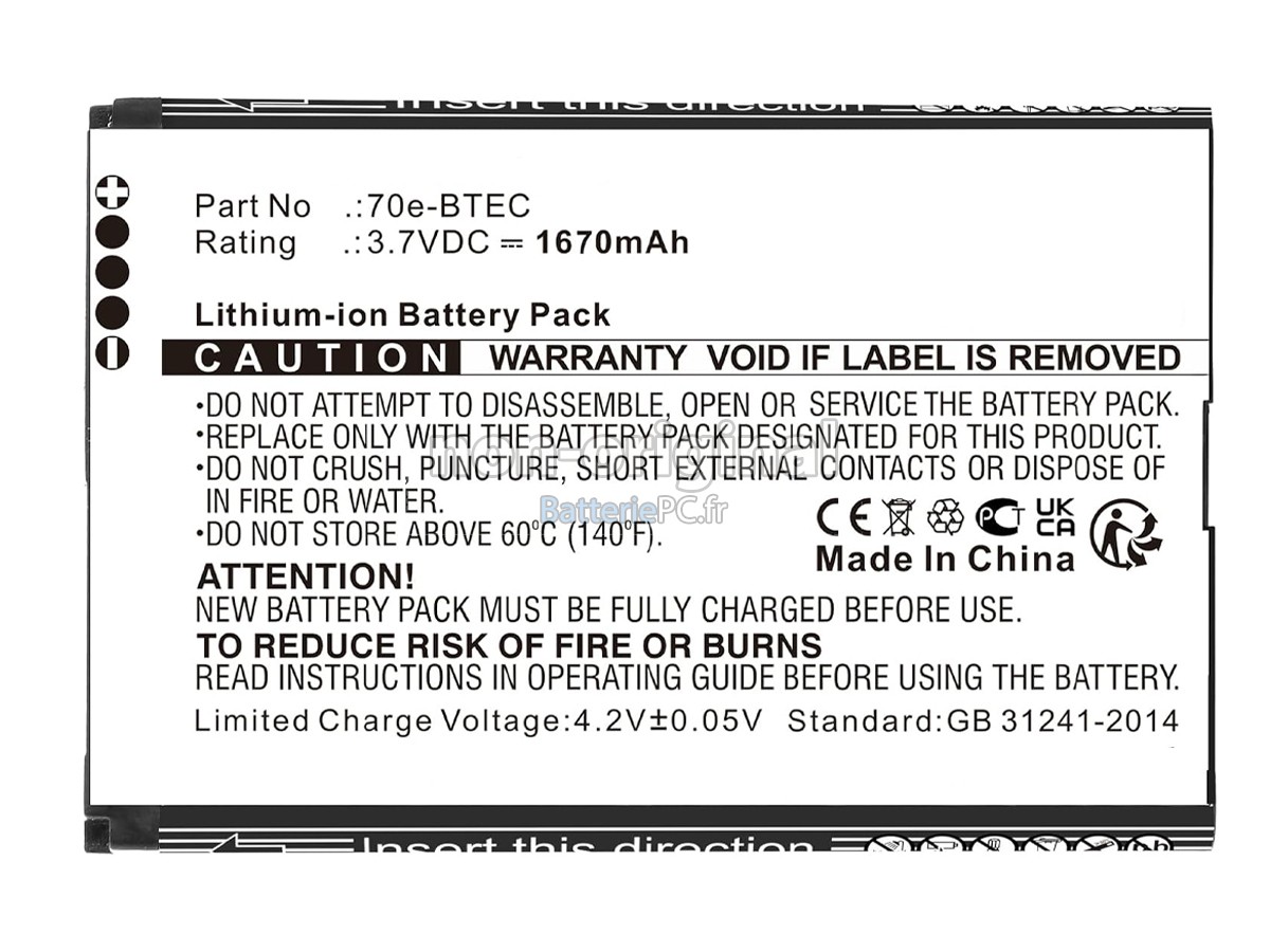 batterie pour Honeywell 60S-BATT-1
