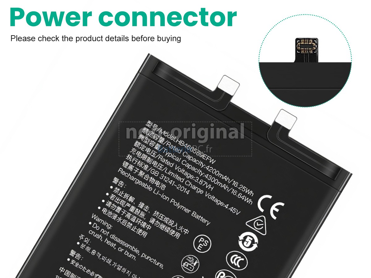 batterie pour Honor HB466589EFW