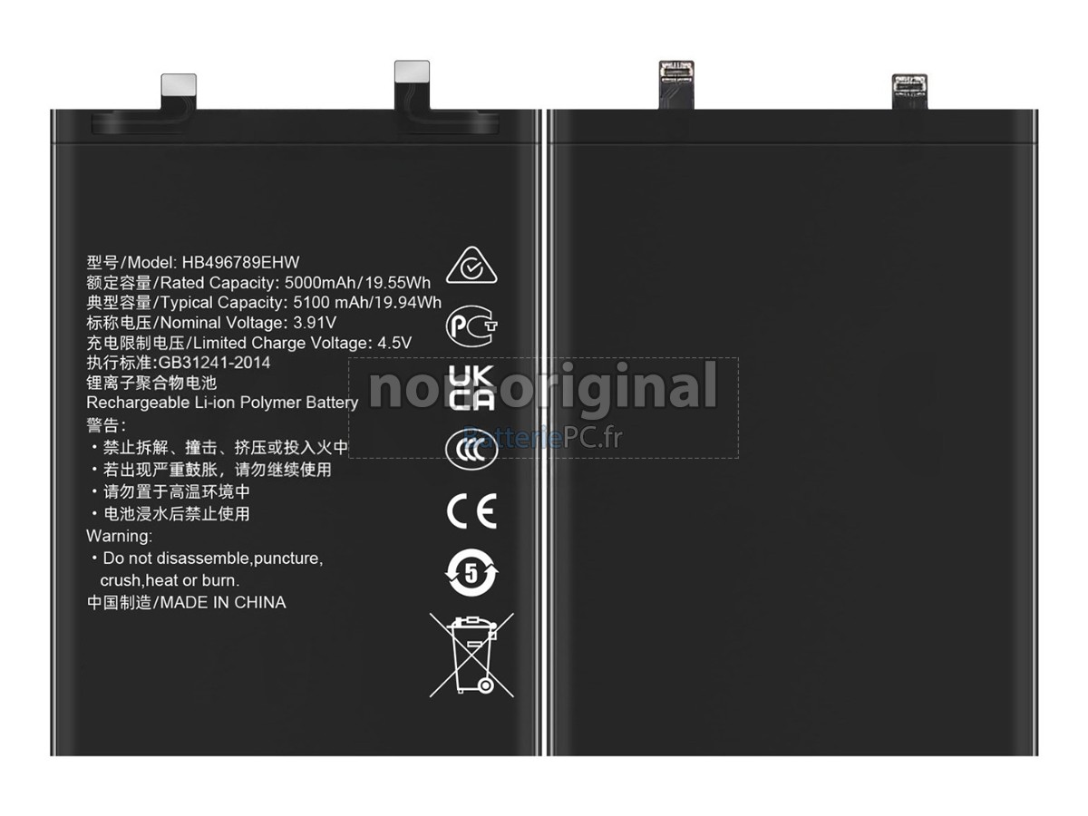 batterie pour Honor HB496789EHW