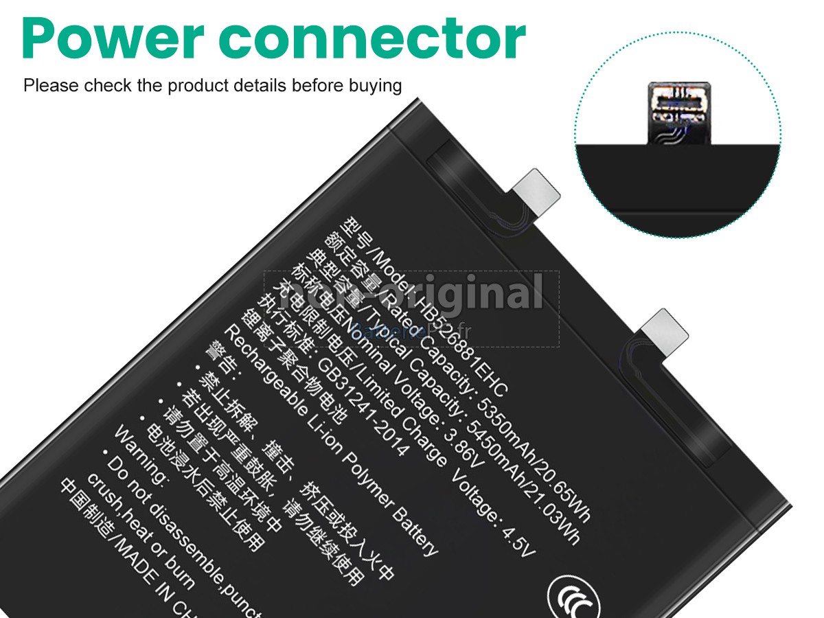 batterie pour Honor MAGIC5 PRO