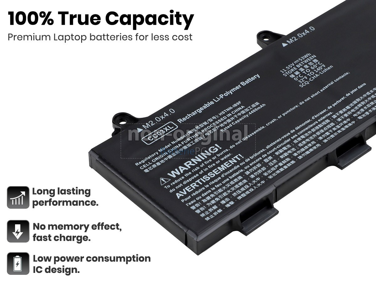 3 cellules 53Wh batterie pour HP L77608-1B1 notebook pc