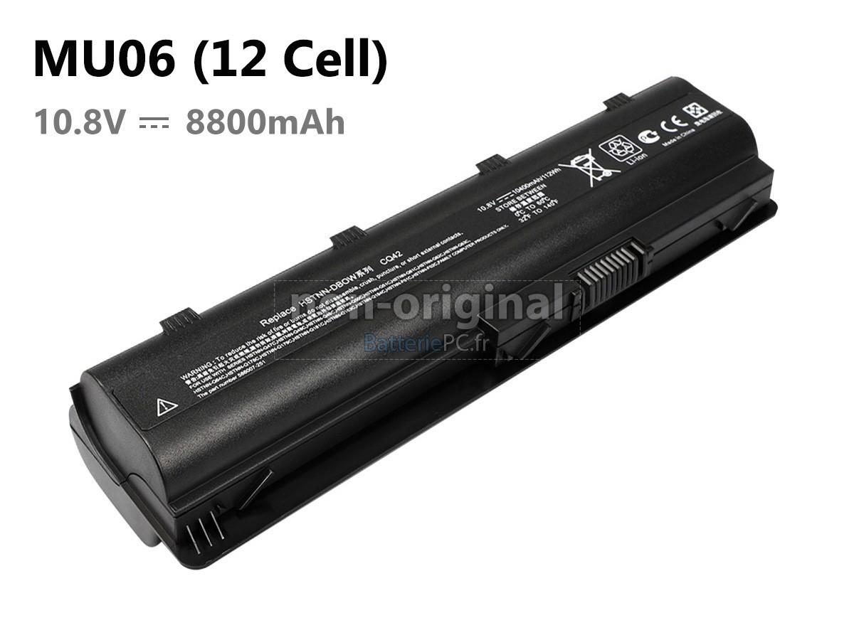 12 cellules 8800mAh batterie pour Compaq Presario CQ56-100 notebook pc