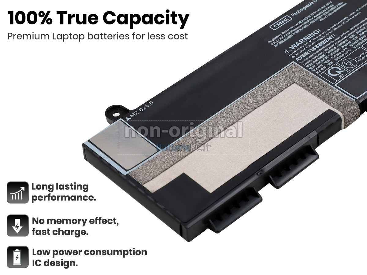 3 cellules 53Wh batterie pour HP HSTNN-IB9G notebook pc