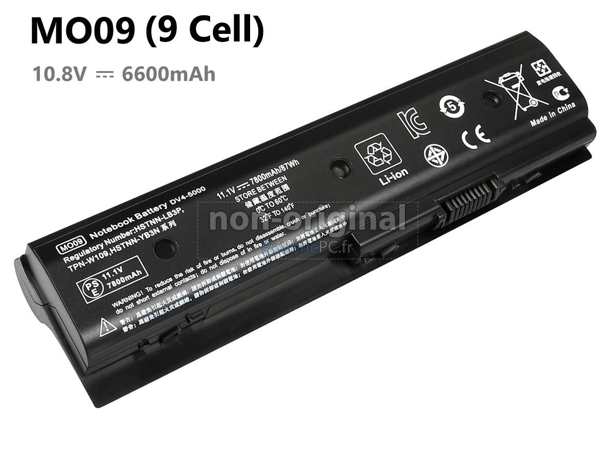 9 cellules 6600mAh batterie pour HP 671731-001 notebook pc