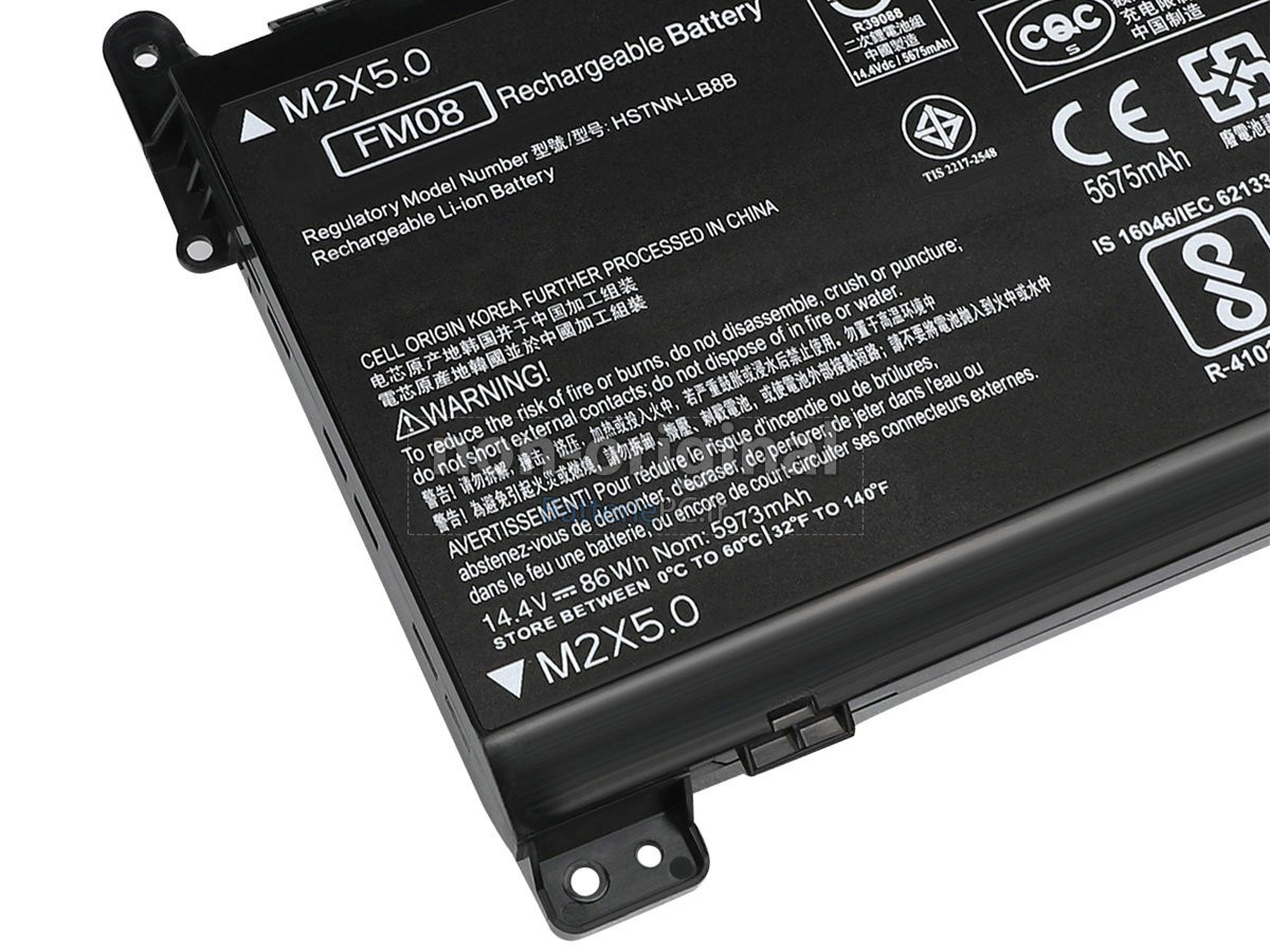 8 cellules 86Wh batterie pour HP Omen 17-AN090NZ notebook pc