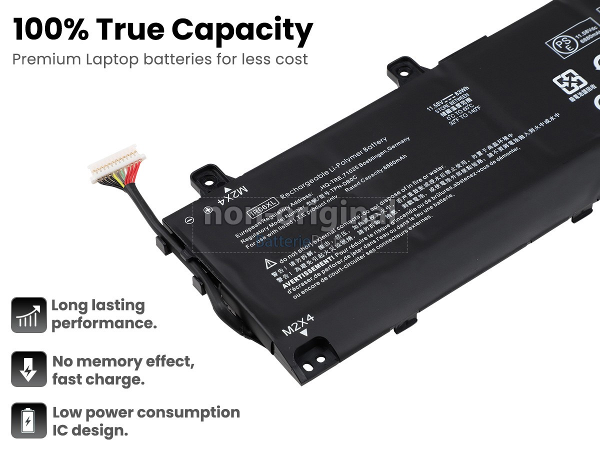 6 cellules 83Wh batterie pour HP TPN-DB0C notebook pc