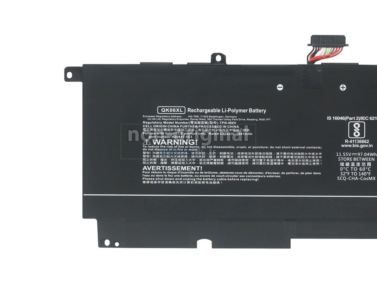 batterie pour HP Omen TRANSCEND 16-U1016UA