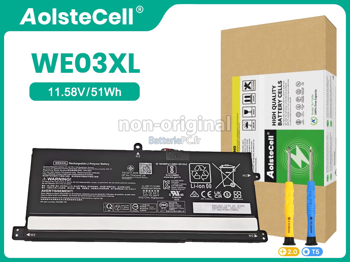 batterie pour HP WE03XL