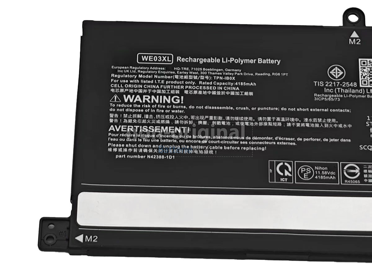 batterie pour HP WE03XL