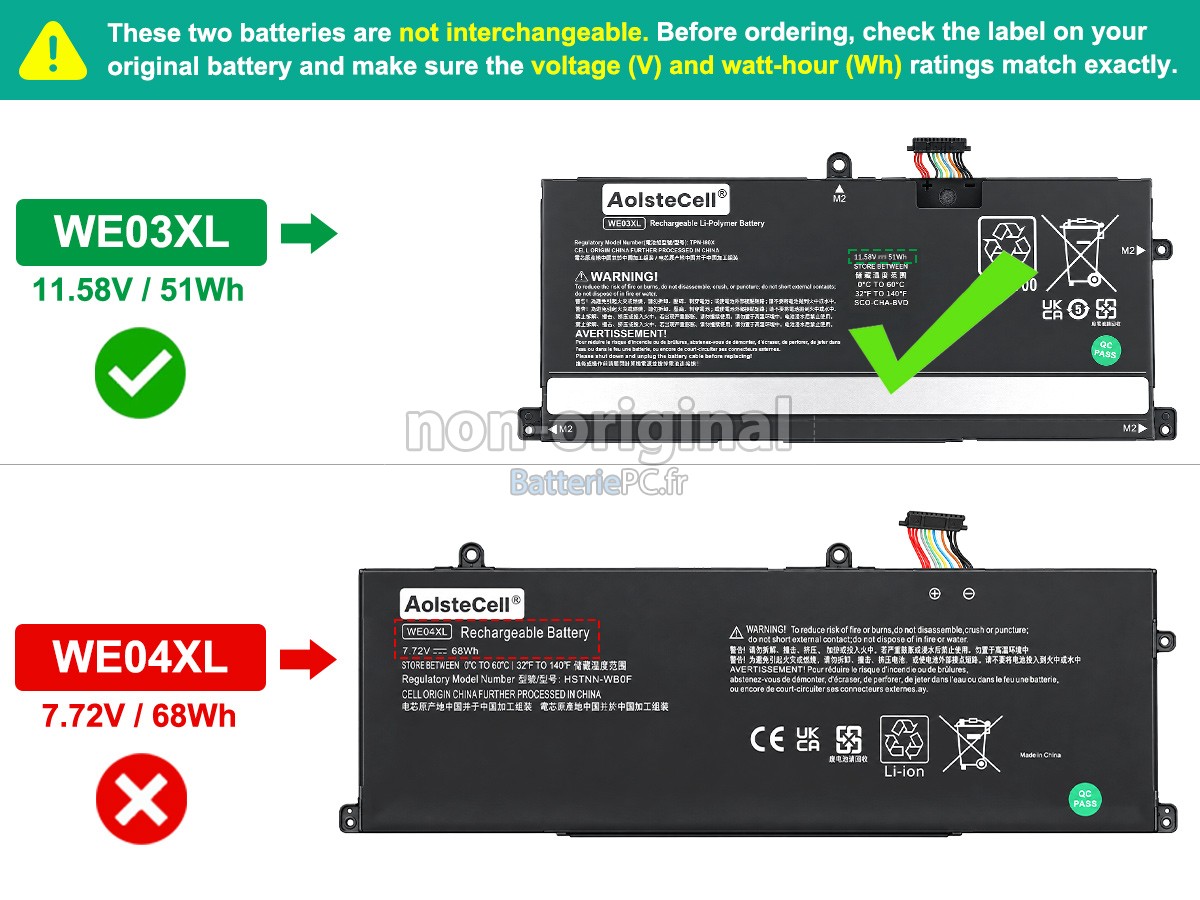 batterie pour HP Pavilion Plus 14-EW1051TU