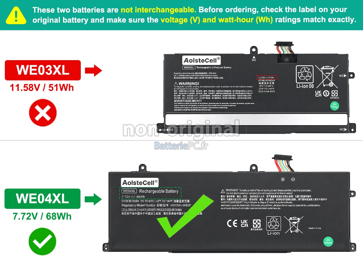 batterie pour HP Pavilion Plus 14-EW1051TU