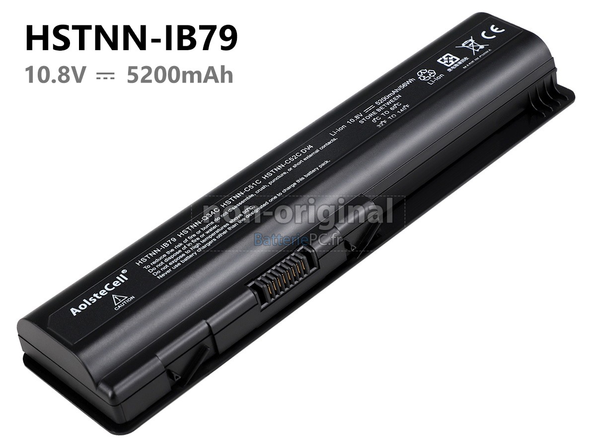 6 cellules 5200mAh batterie pour HP 511872-001 notebook pc
