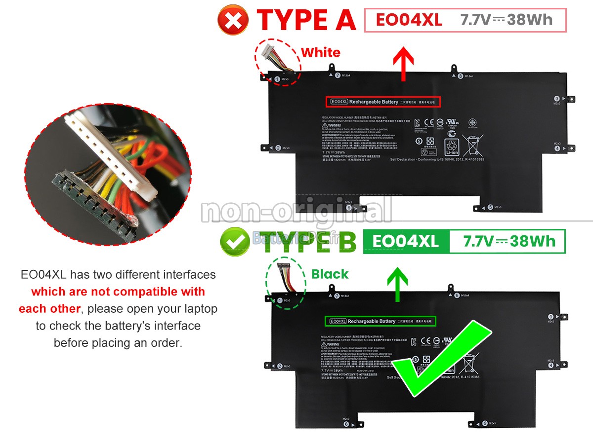 batterie pour HP EliteBook Folio G1