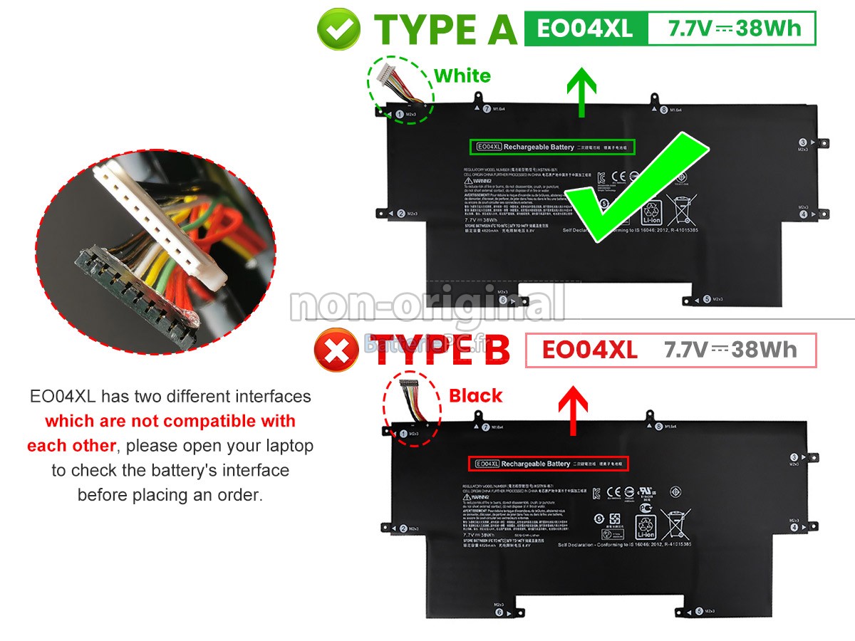 batterie pour HP EliteBook Folio G1