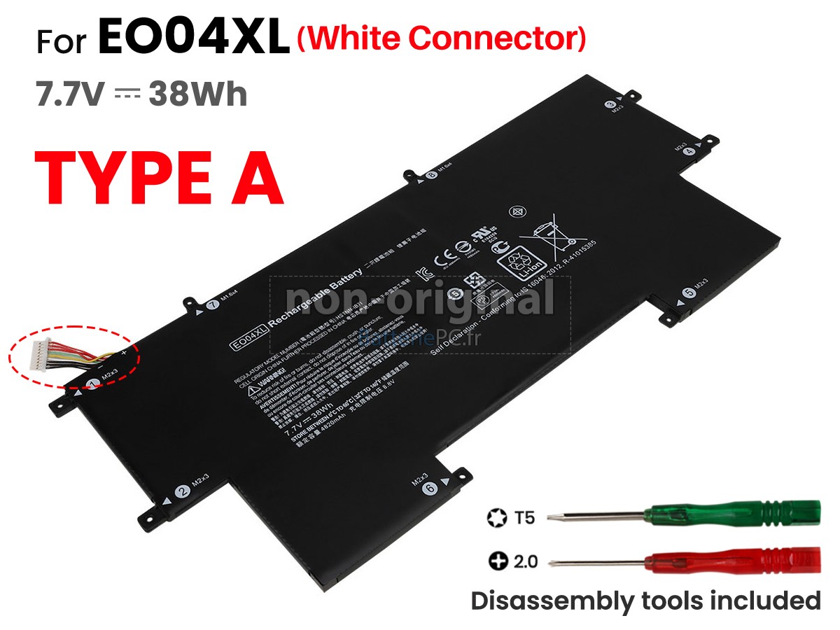 batterie pour HP EliteBook Folio G1