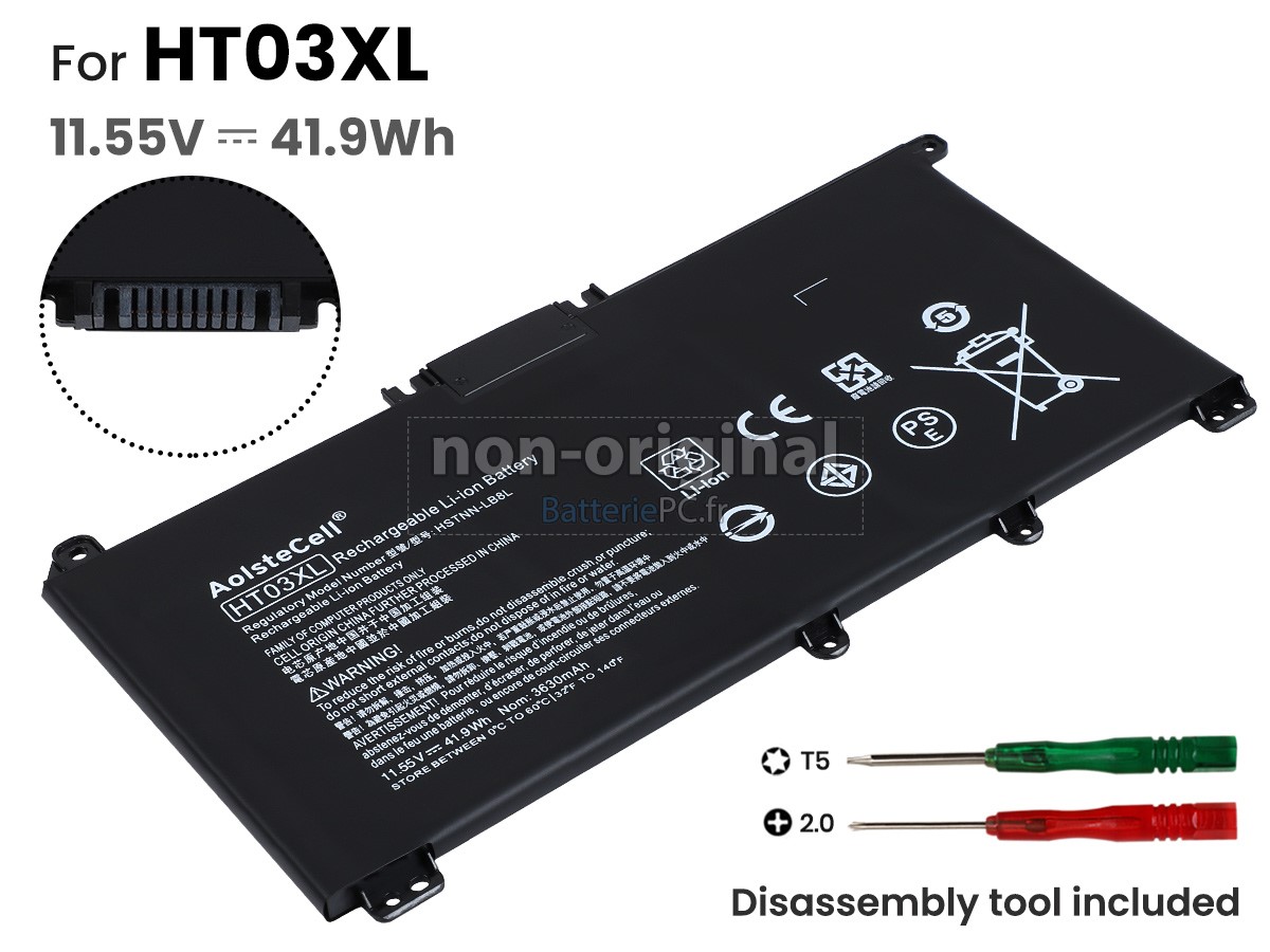 3 cellules 41Wh batterie pour HP HT03XL notebook pc