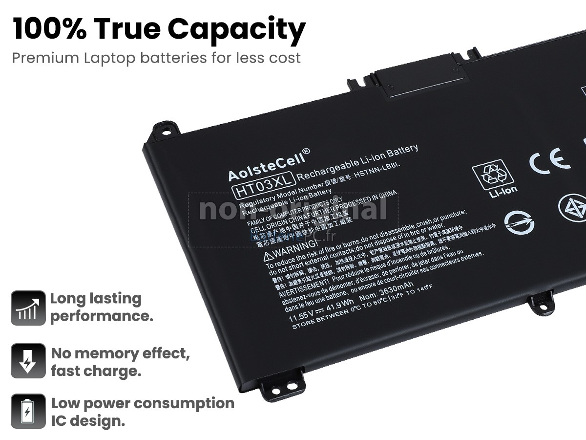 3 cellules 41Wh batterie pour HP 15-DW0045NF notebook pc