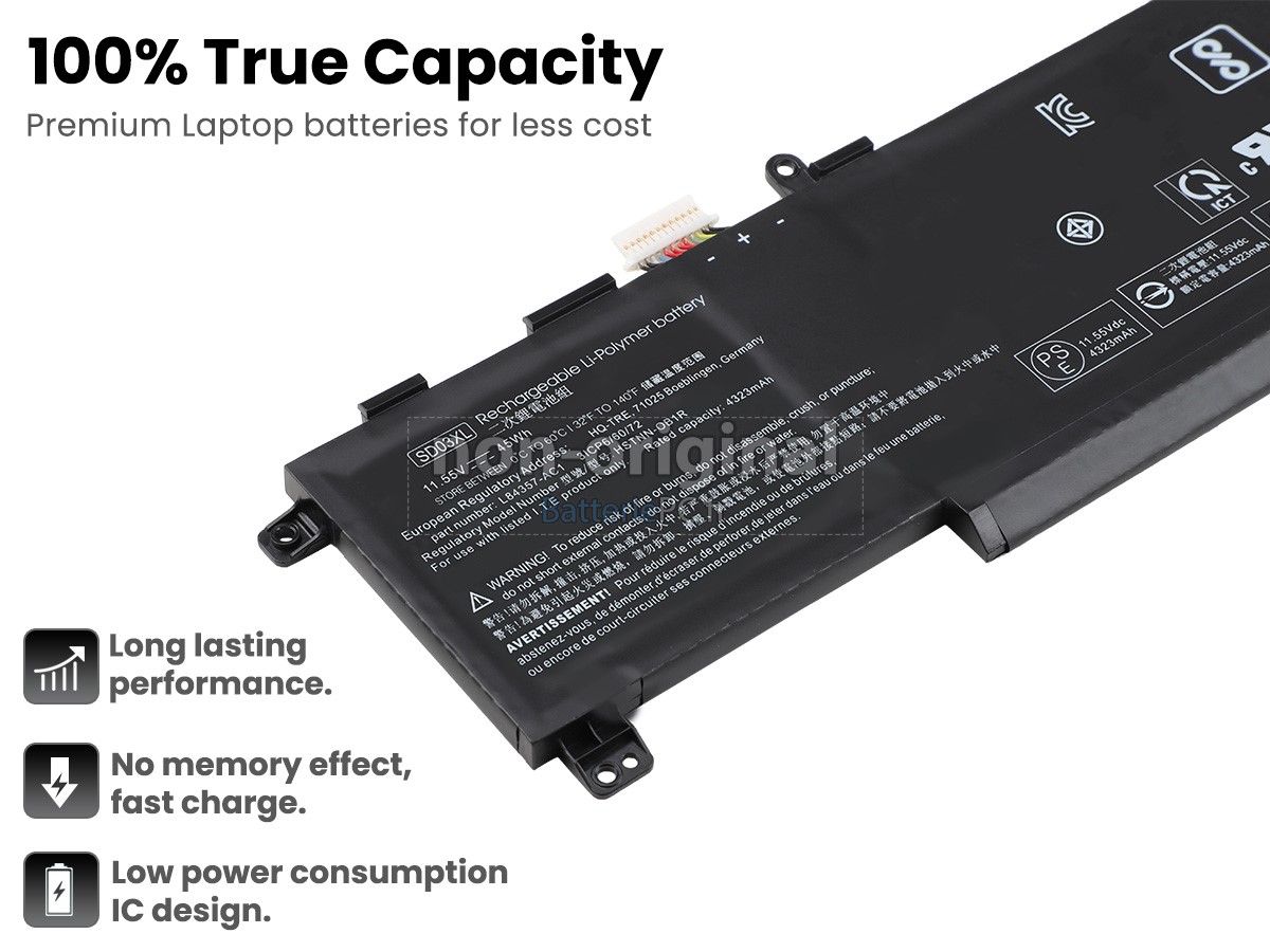 6 cellules 45Wh batterie pour HP SD06070XL-PL notebook pc