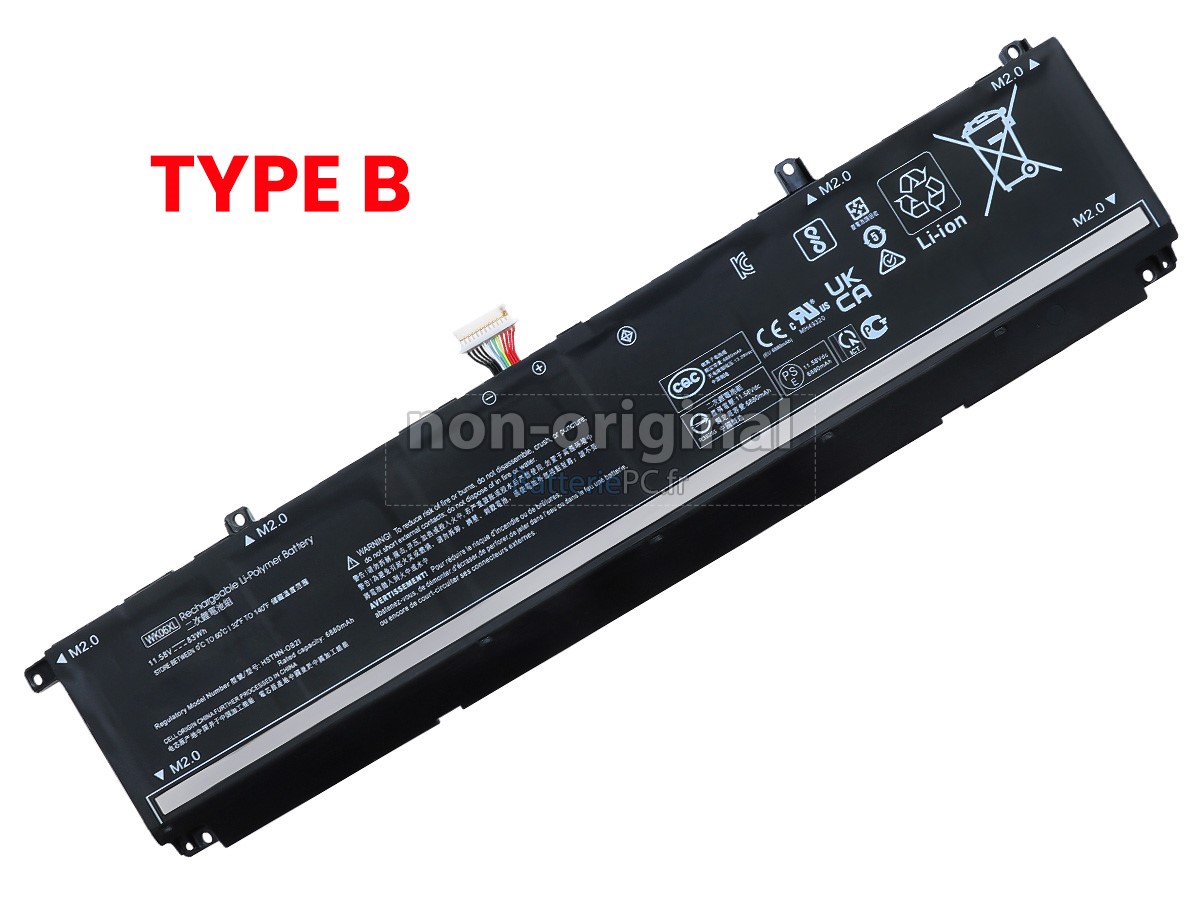 batterie pour HP Omen 16-B0035NS notebook pc