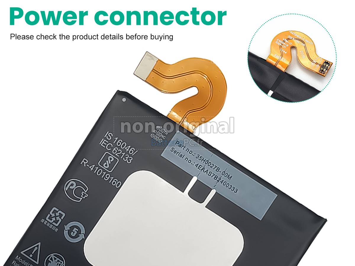 batterie pour HTC EXODUS 1 GLOBAL DUAL SIM