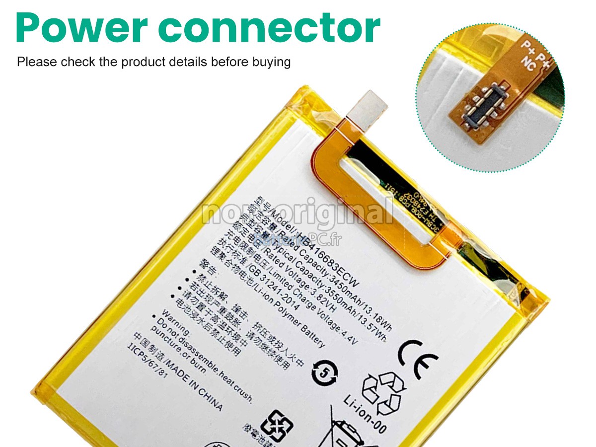 batterie pour Huawei HB416683ECW