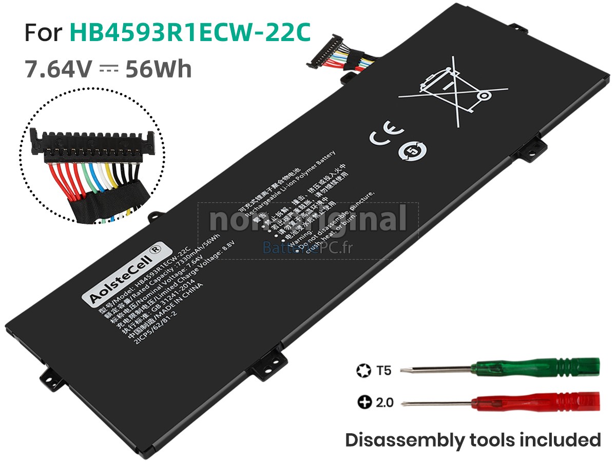 batterie pour Huawei HB4593R1ECW-22C