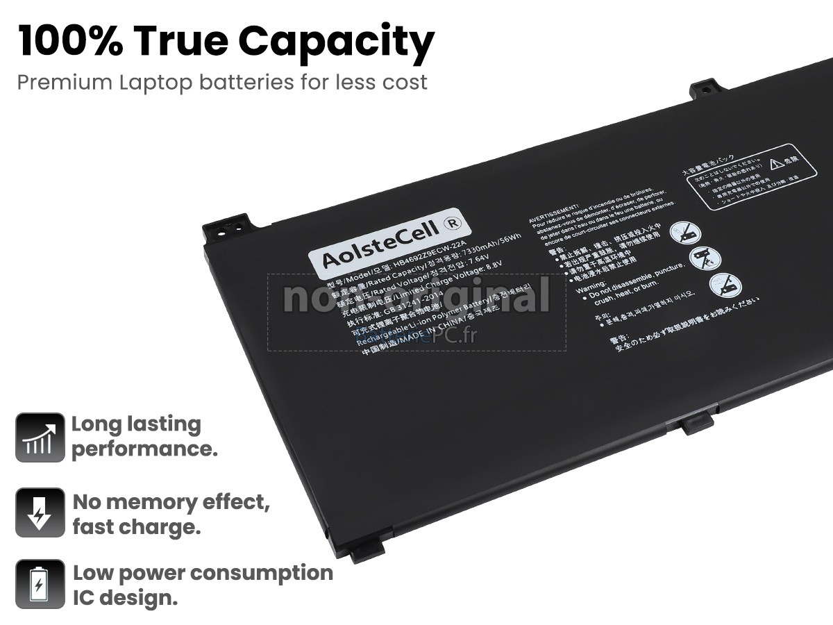 batterie pour Huawei MATEBOOK D15 (2020)