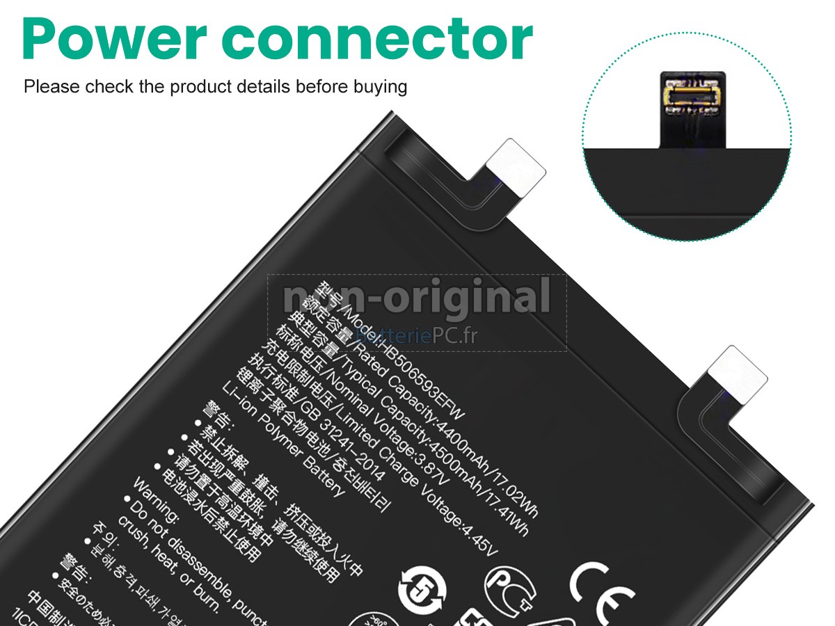 batterie pour Huawei NOVA 10 PRO