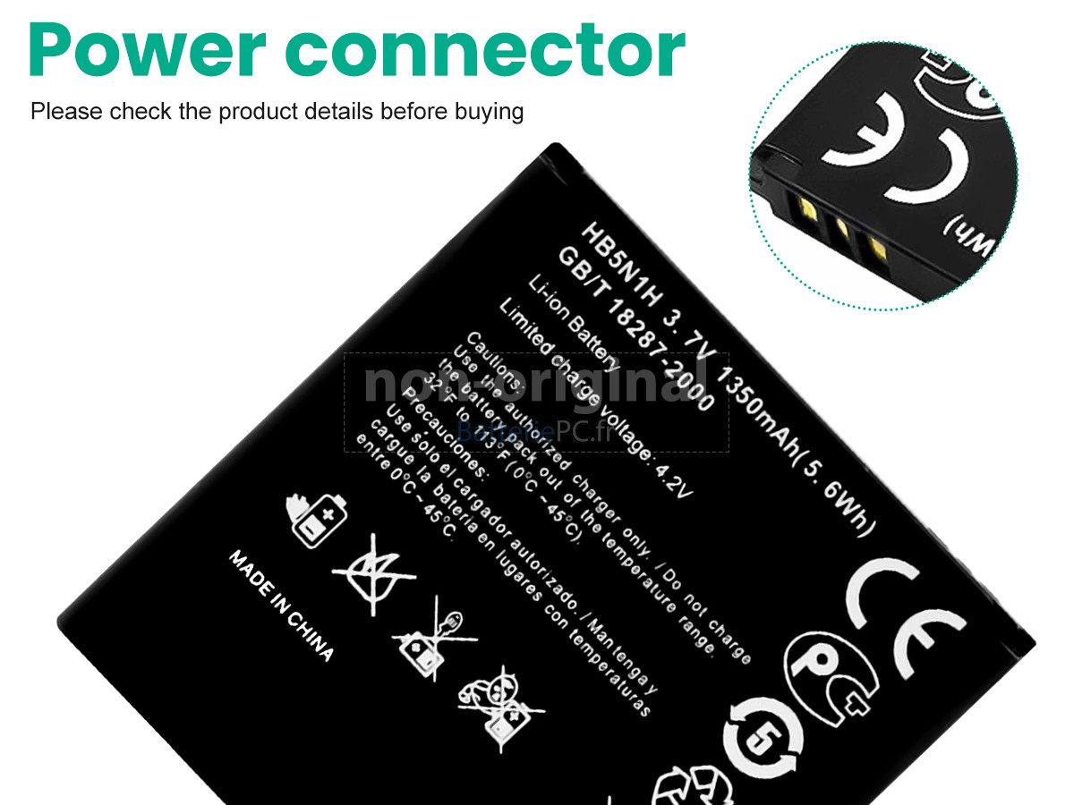 batterie pour Huawei HB5N1H