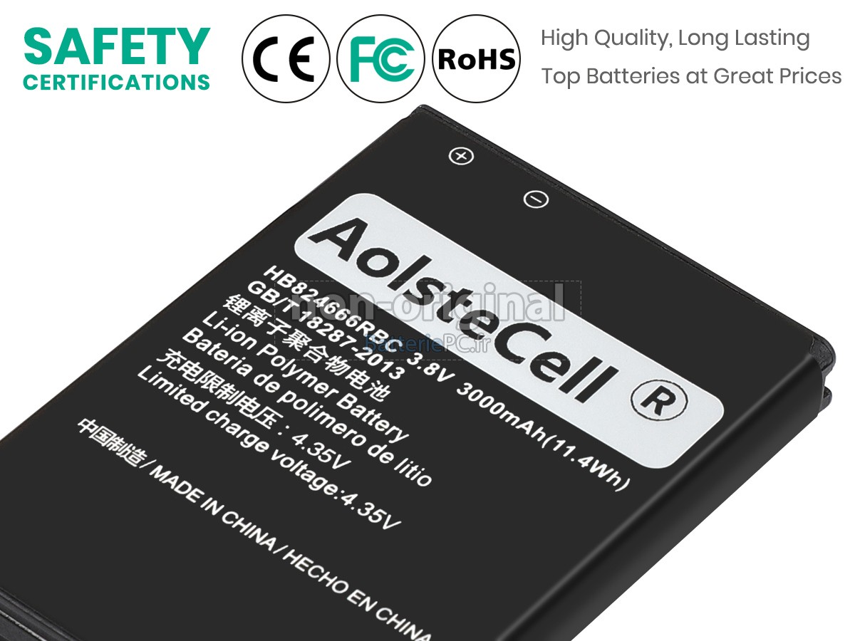 batterie pour Huawei HB824666RBC