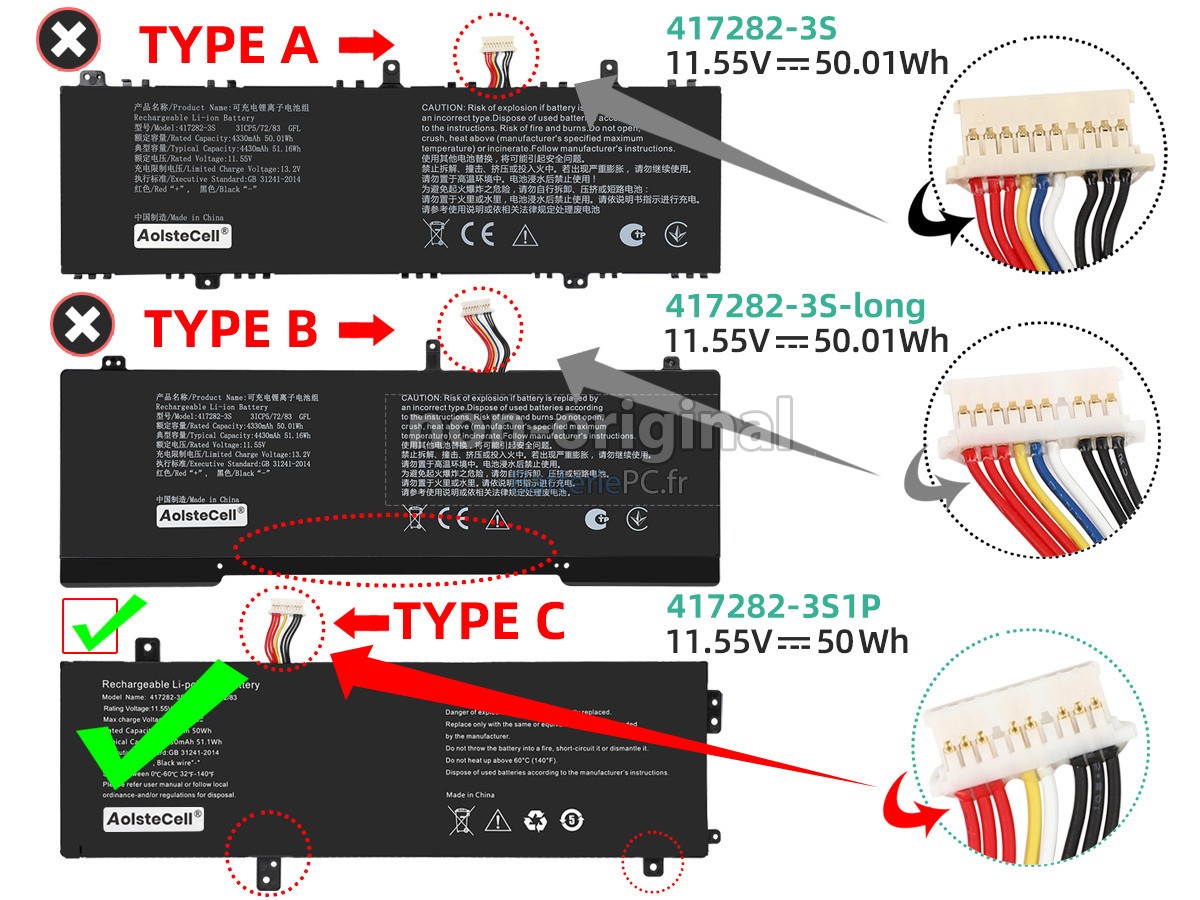 batterie pour Infinix 417282-3S