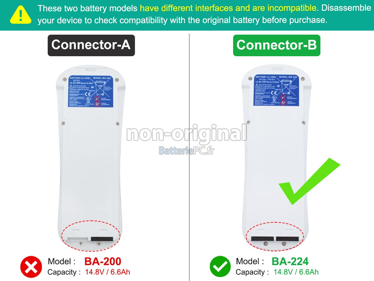 batterie pour Inogen ONE G2 PORTABLE OXYGEN CONCENTRATOR
